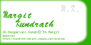 margit kundrath business card